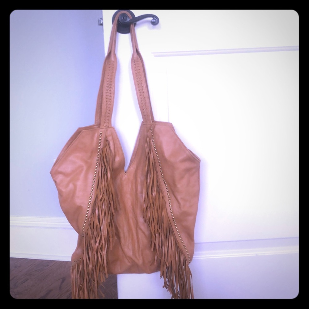 Leather Fringe Bag